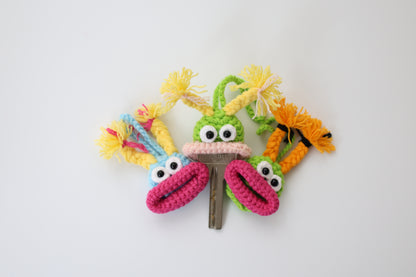 Crochet Big Mouth Keychain - image 5