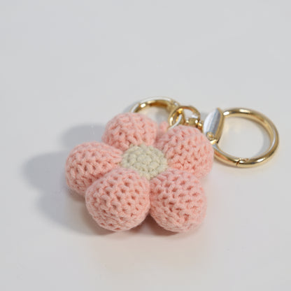 Crochet Flower Bag Charm - image 2