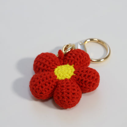 Crochet Flower Bag Charm - image 3