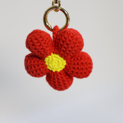 Crochet Flower Bag Charm - image 8