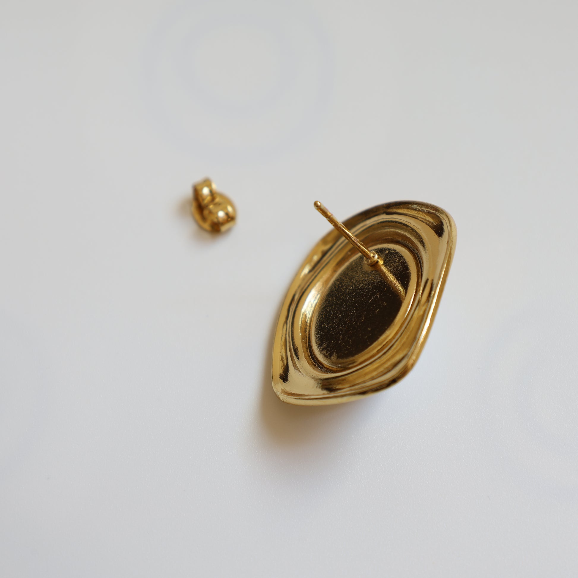 Oval Pearl Stud Earrings - image 7