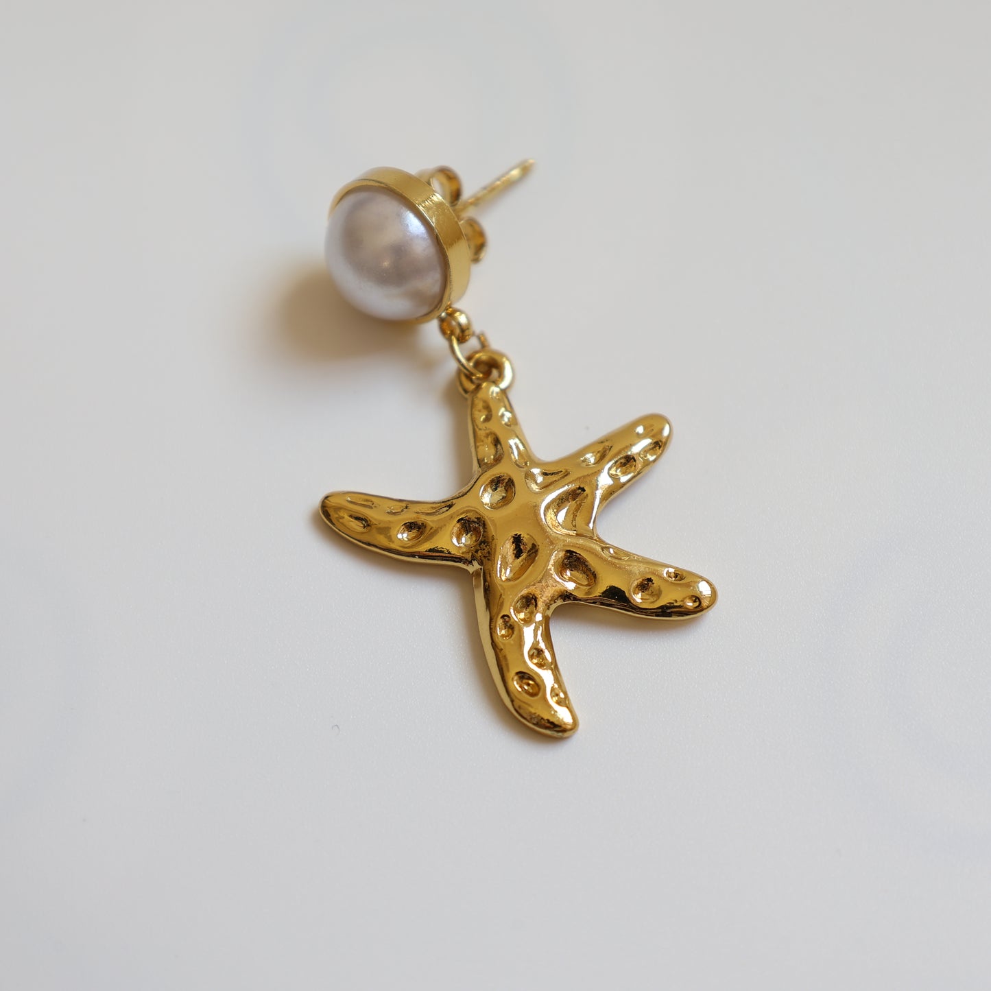 Pearl Starfish Earrings - image 3