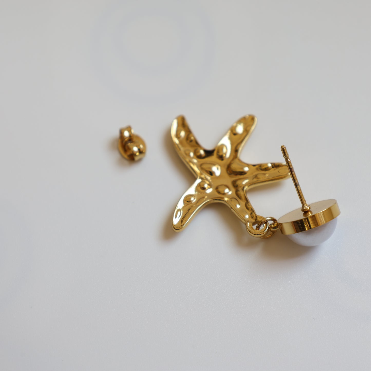 Pearl Starfish Earrings - image 6