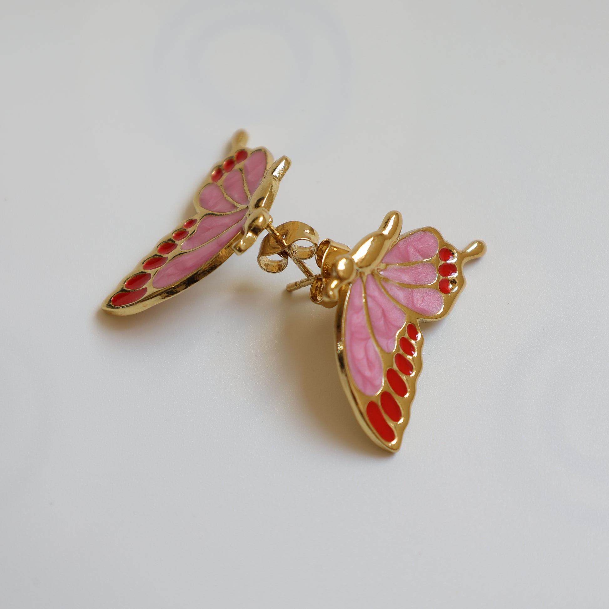 Butterfly Stud Earrings - image 3