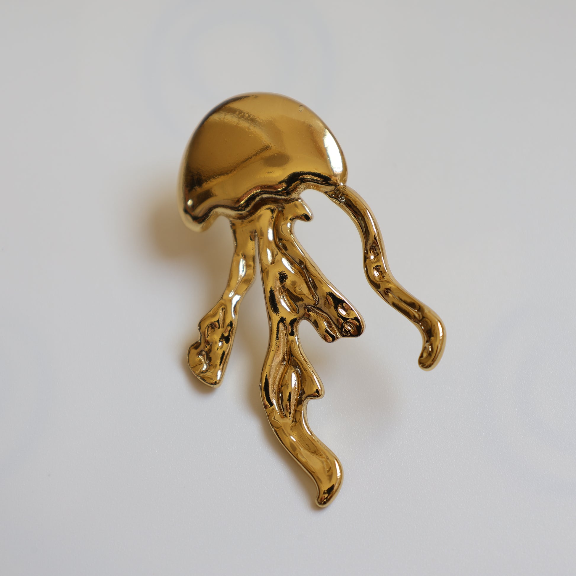 Gold Octopus Earrings - image 3