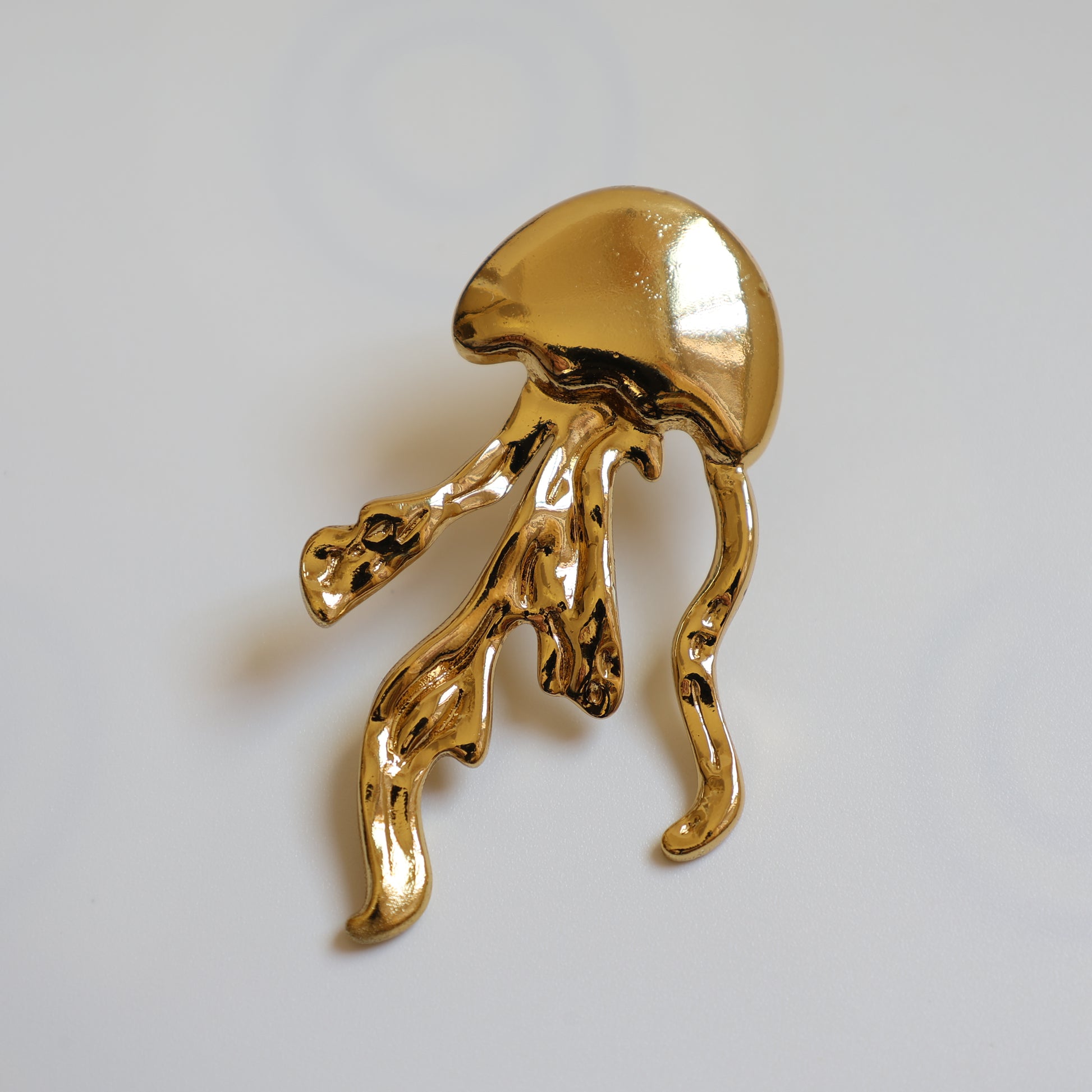 Gold Octopus Earrings - image 4