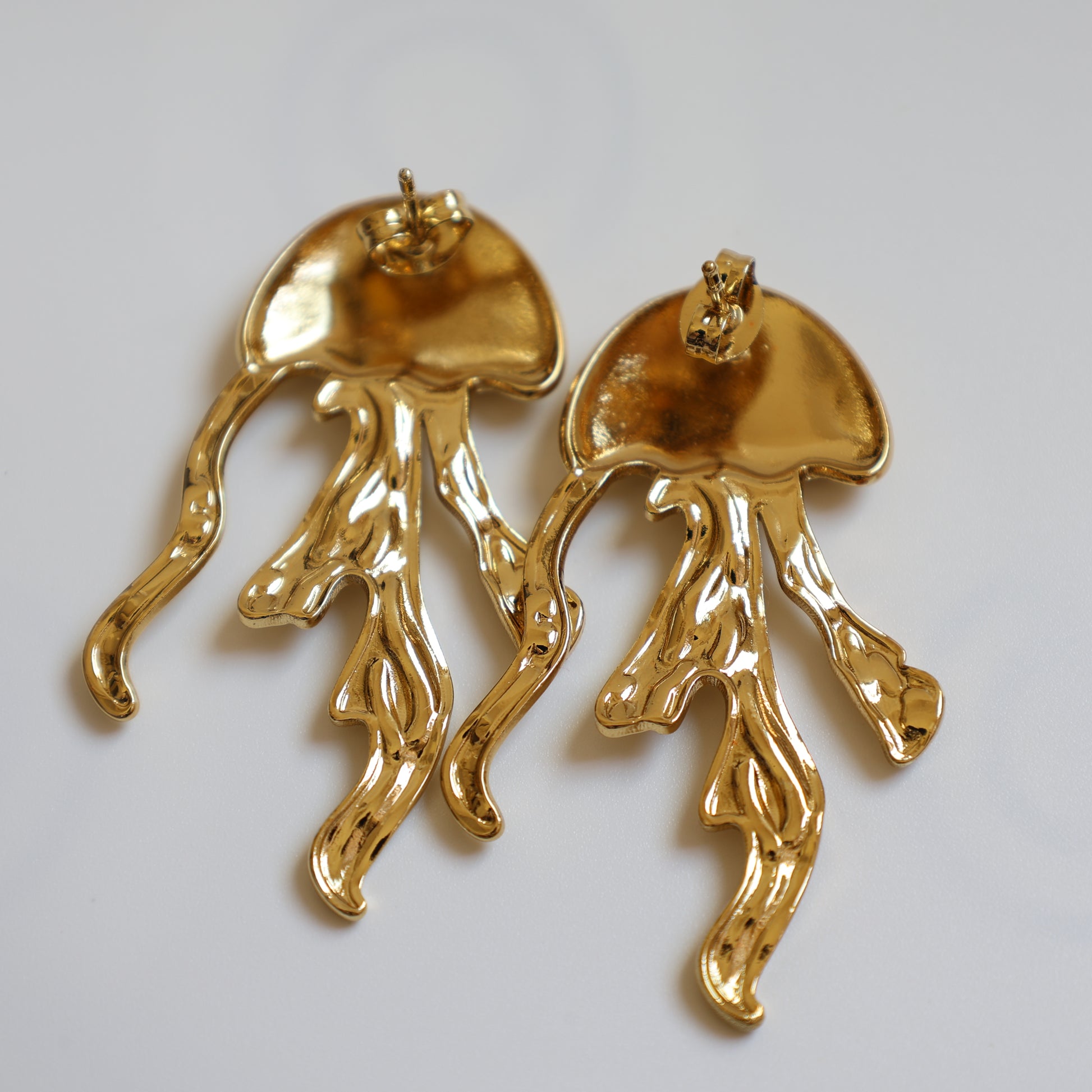 Gold Octopus Earrings - image 5