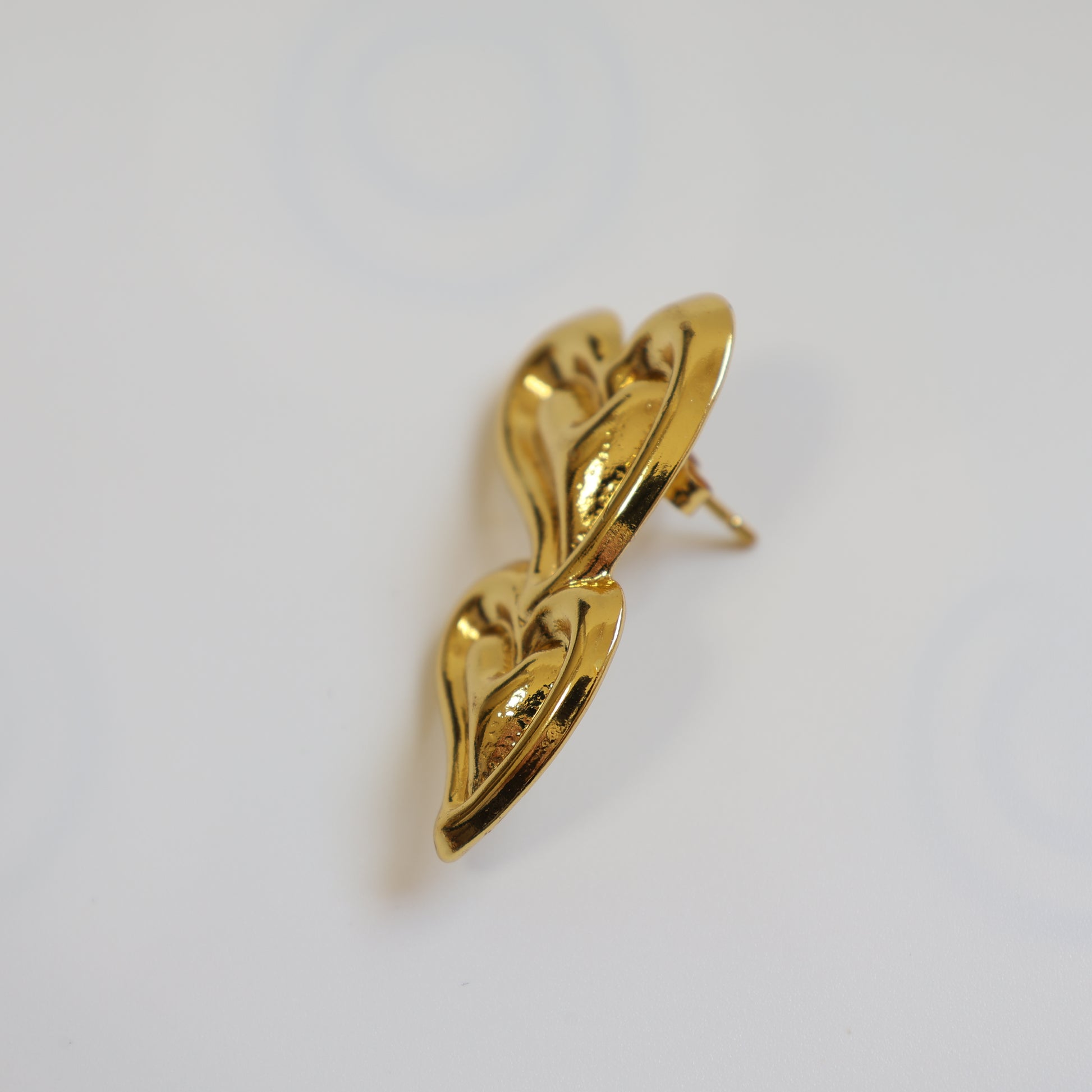 Double Heart Stud Earrings - image 4
