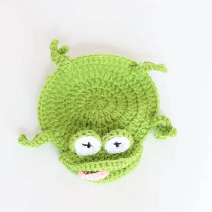 Crochet Frog Cup Coaster - image 2