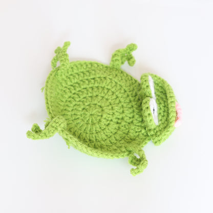 Crochet Frog Cup Coaster - image 4