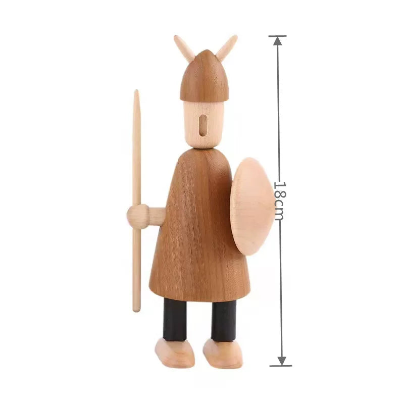Creative Office Gif Viking A-17cm Tall - Teak