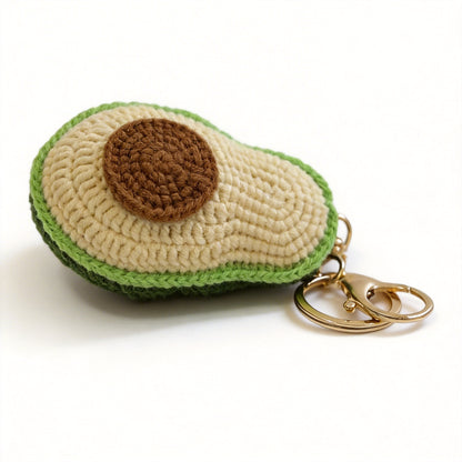 Crochet Avocado Keychain - image 1