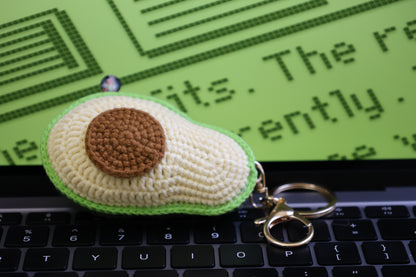Crochet Avocado Keychain - image 2