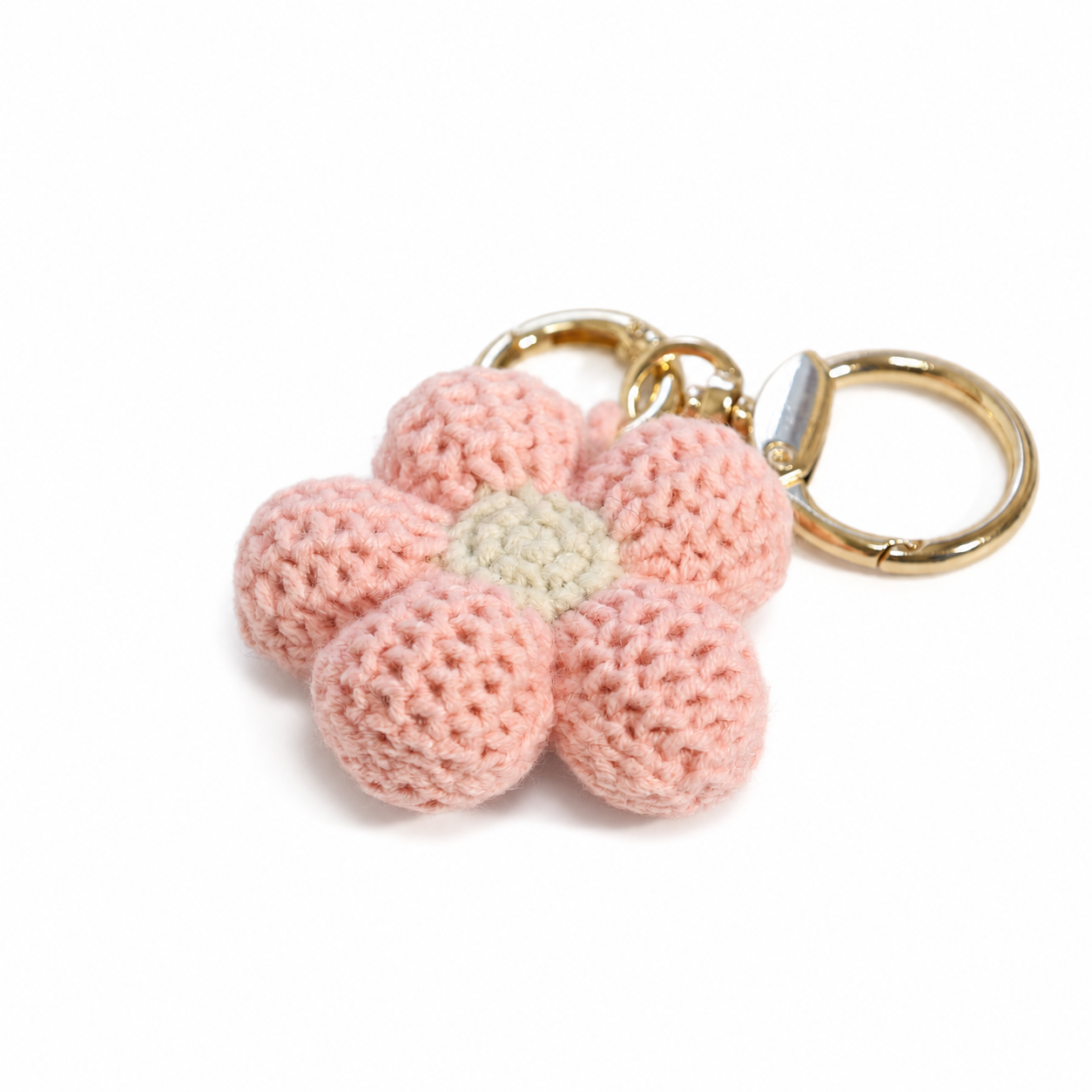 Crochet Flower Bag Charm