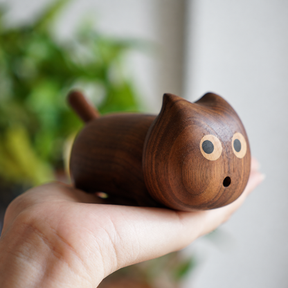 Creative Office Gif Curious Cat - North American Black Walnut (toothpicks Not Included)