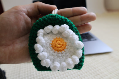 Crochet Daisy Flower Key Cover - image 2